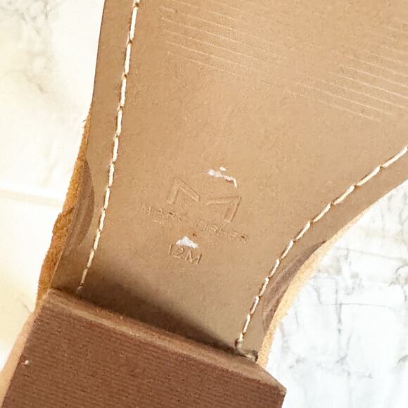 MARC FISHER Gadri Suede Pointed Toe Western Ankle Booties 12 - Picture 6 of 6